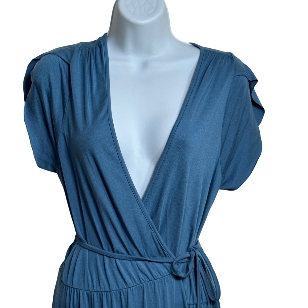 Rachel Pally Perpetua Dress Moonflower‎ Blue Wrap Maxi Size S - Picture 4 of 8